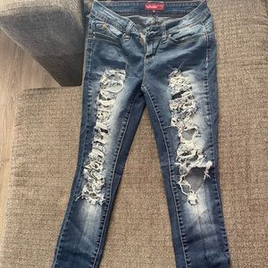 YMI Ripped Skinny Jeans